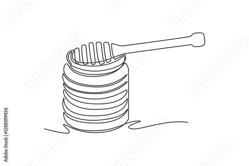 Nutrition concept. Single line draw design vector graphic illustration.