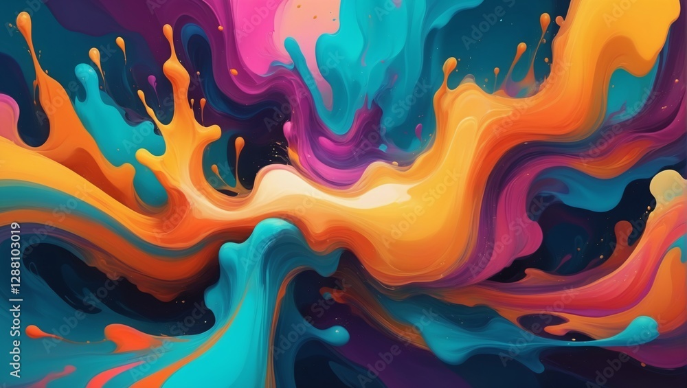 Abstract blue and orange texture background - Vibrant abstract background Abstract blue and orange texture background - Vibrant abstract background