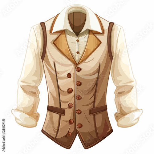 Waistcoat isolated 