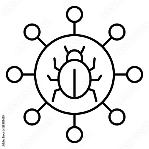 Perfect design icon of bug