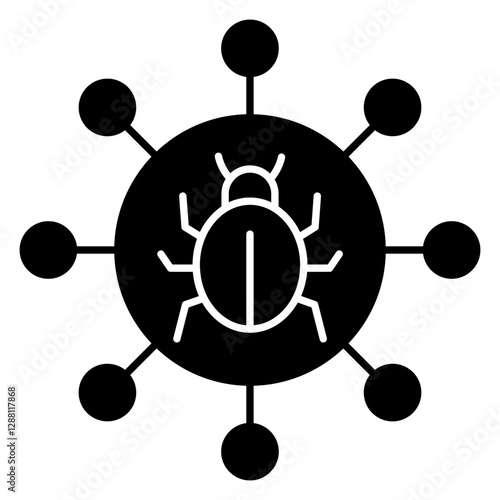 Perfect design icon of bug