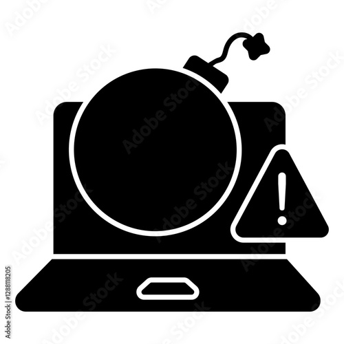 Premium design icon of ddos alert