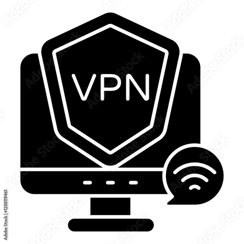 An icon design of vpn