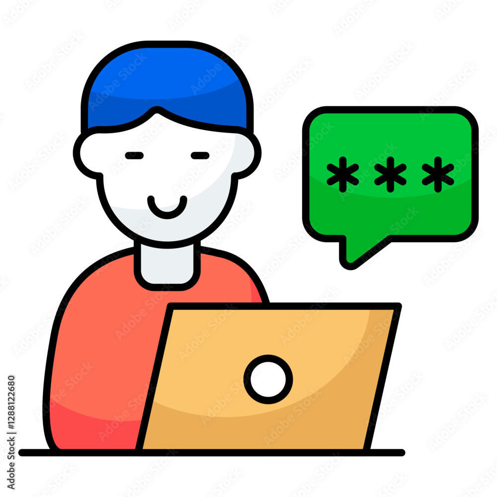 Modern design icon of user chat Modern design icon of user chat