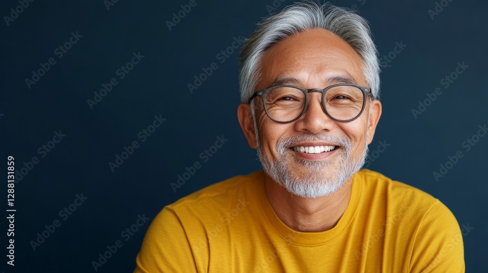 Obraz premium Man in photograph.