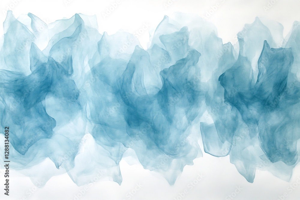 Obraz premium Mesmerizing Fluid Watercolor Textures in Serene Pastel Tones for Tranquil and Calming Digital Backgrounds