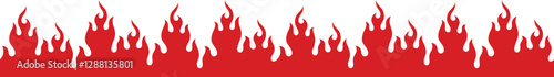 Fire Flame Element Border Line Burn