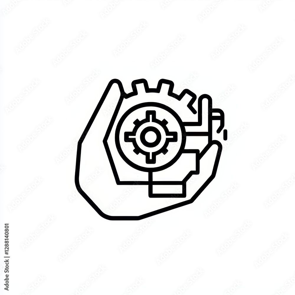 The modern icon illustration of digital transformation is commonly referred to as DX The modern icon illustration of digital transformation is commonly referred to as DX