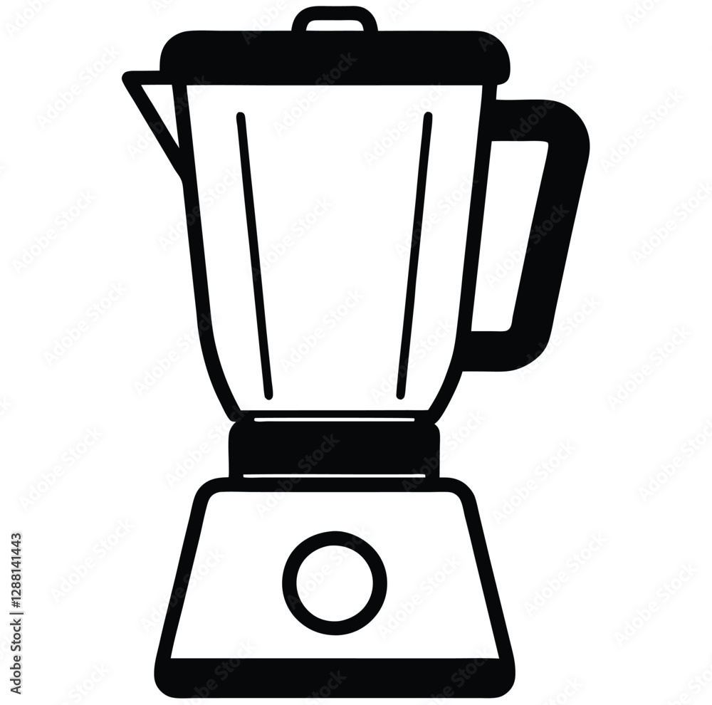 kitchen appliance blender mixer line art icon sign drawing cartoon doodle vector illustration Isolated kitchen appliance blender mixer line art icon sign drawing cartoon doodle vector illustration Isolated