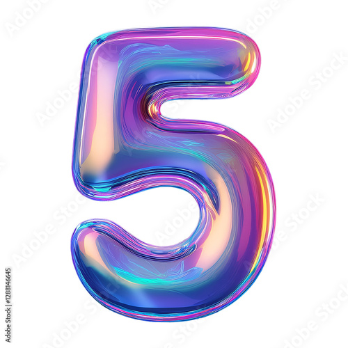 Wallpaper Mural Iridescent number five Torontodigital.ca