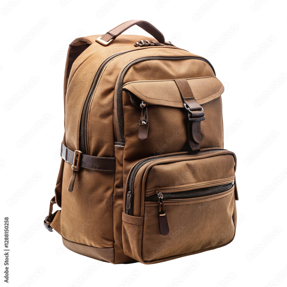Naklejka premium backpack isolated on white background