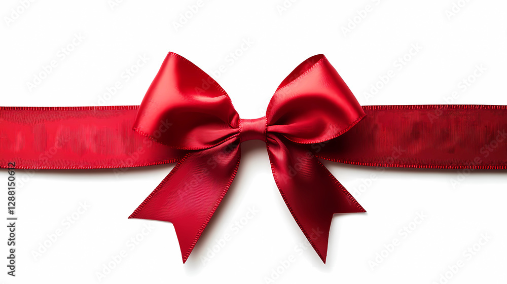 red bow on white background red bow on white background