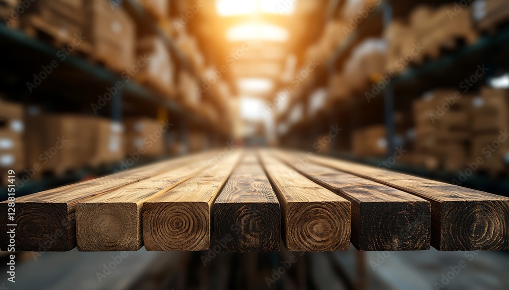 Warehouse Wood Tabletop Display Warehouse Wood Tabletop Display