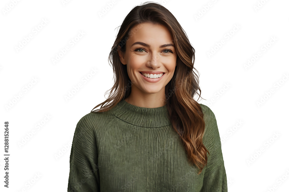 young blonde serious and friendly caucasian woman potrait isolated on white background. young blonde serious and friendly caucasian woman potrait isolated on white background.