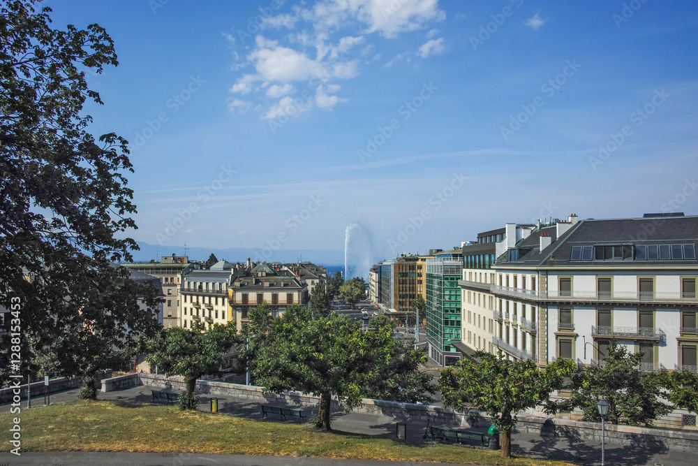 Fototapeta premium The Old town of city of Geneva, Switzerland