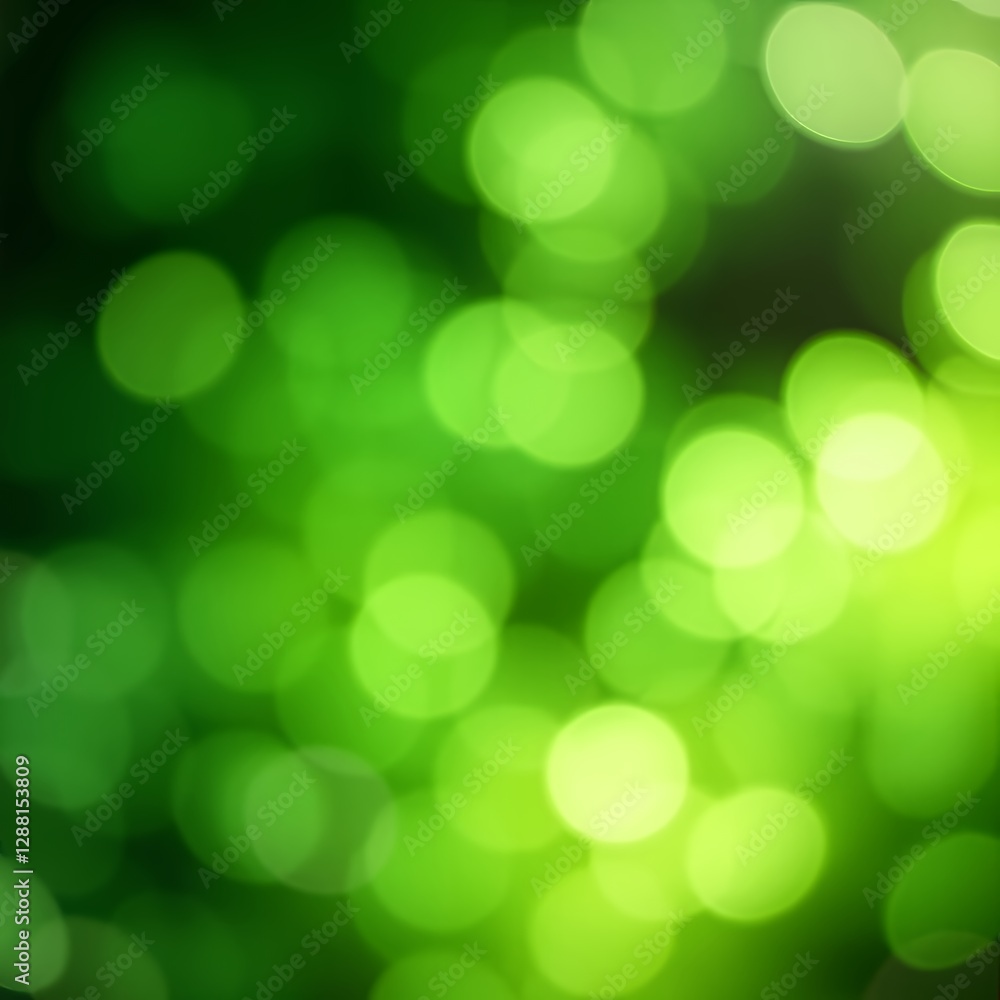 Vibrant Green Bokeh Background Vibrant Green Bokeh Background