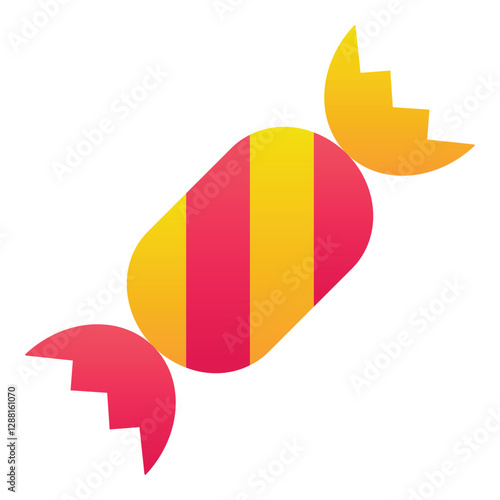 Gradient color icon, illustration for Candy, toffee.