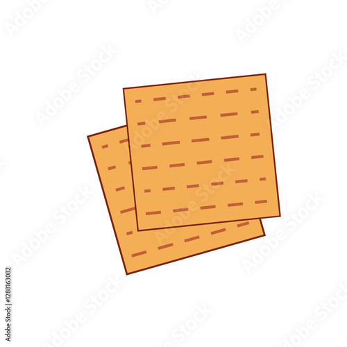 Jewish matzah line icon. linear style sign for mobile concept and web design. Matzah bread outline vector icon. Symbol, logo illustration