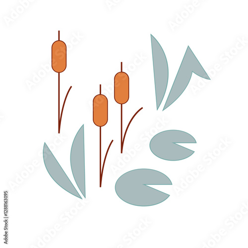 river and swamp plants.