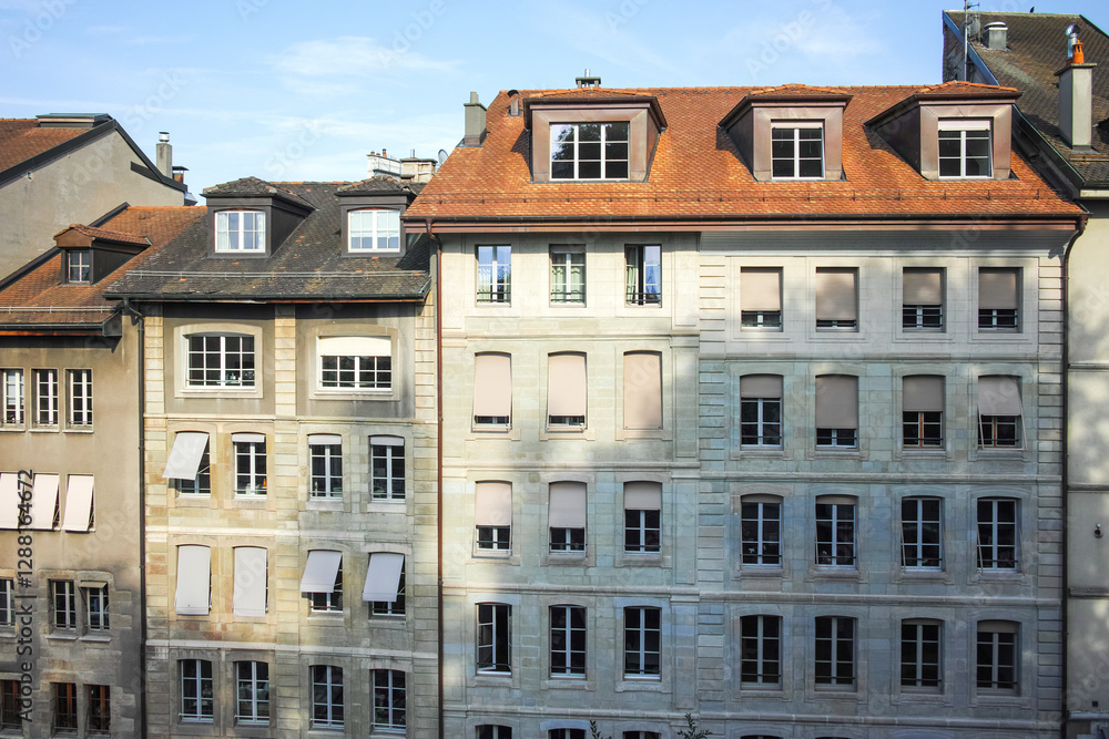 Fototapeta premium The Old town of city of Geneva, Switzerland