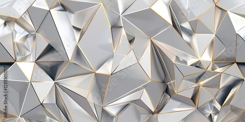 Modern seamless geometric pattern with photorealistic texture, ideal for decorative elements and high-end backgrounds.