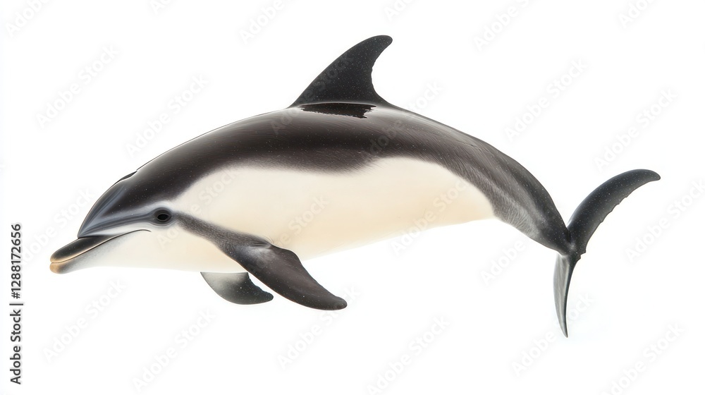 Stunning Dusky Dolphin: A Majestic Marine Mammal in Profile Stunning Dusky Dolphin: A Majestic Marine Mammal in Profile