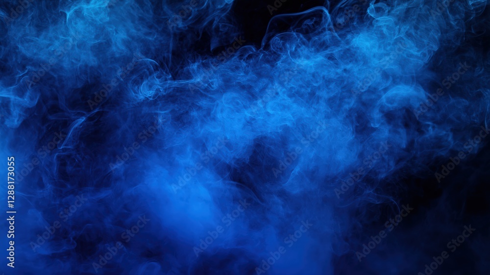 large teal cloud of smoke on a black background large teal cloud of smoke on a black background