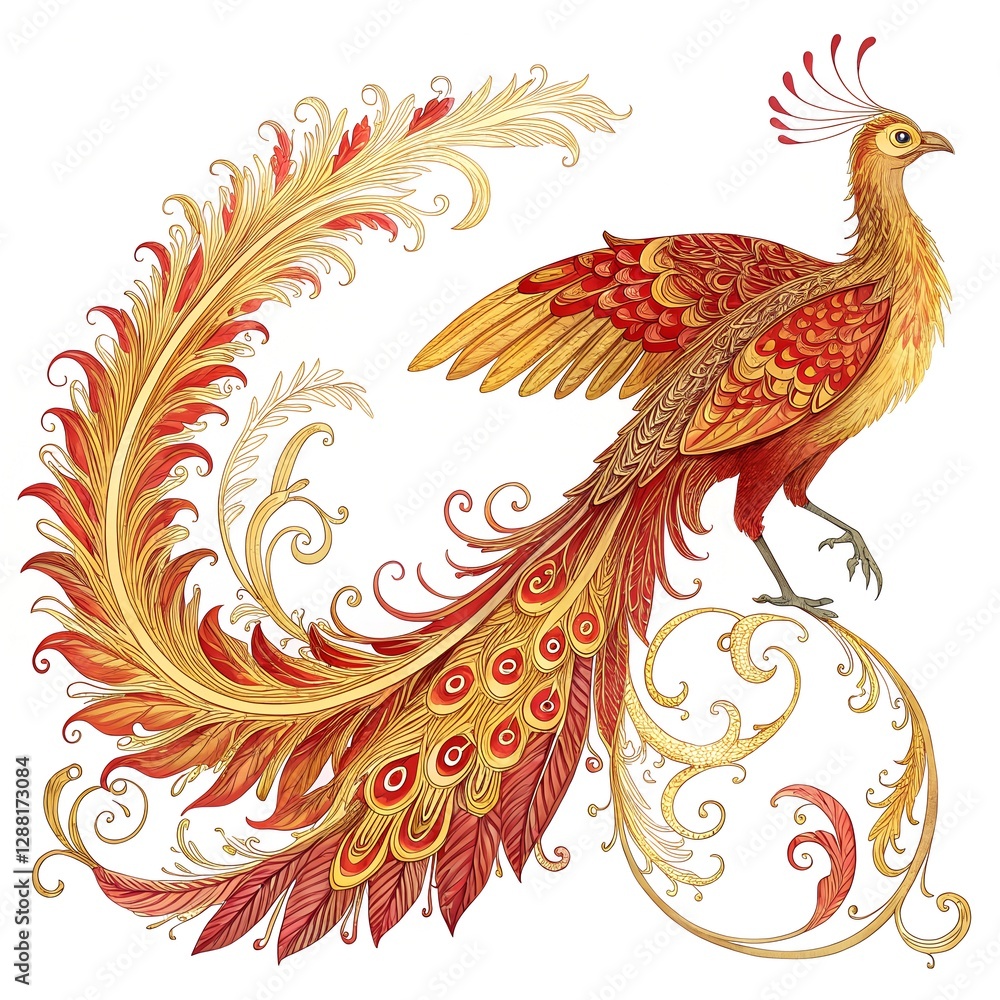 Fototapeta premium Traditional Russian Folk Art Elements