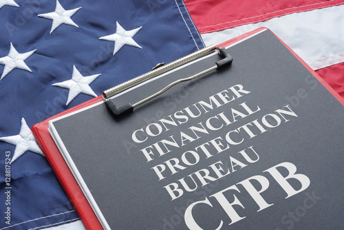 Consumer financial protection bureau CFPB is shown using the text photo