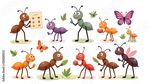 The interesting world of cartoon ants