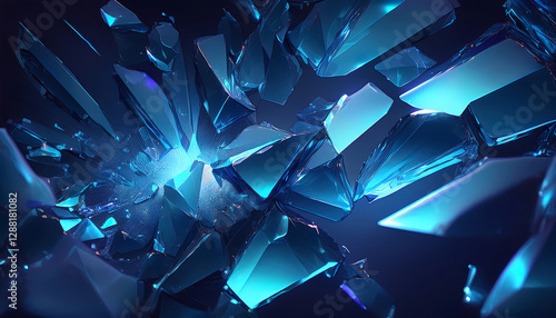 割れたガラスのテクスチャー壁紙素材3