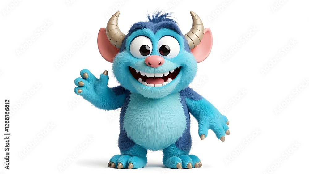 Furry blue monster Furry blue monster