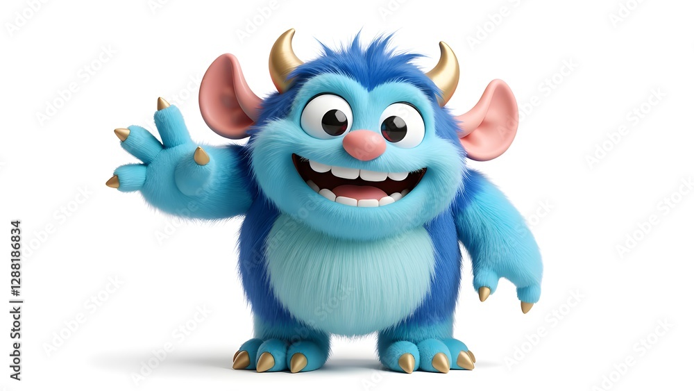 Furry blue monster Furry blue monster