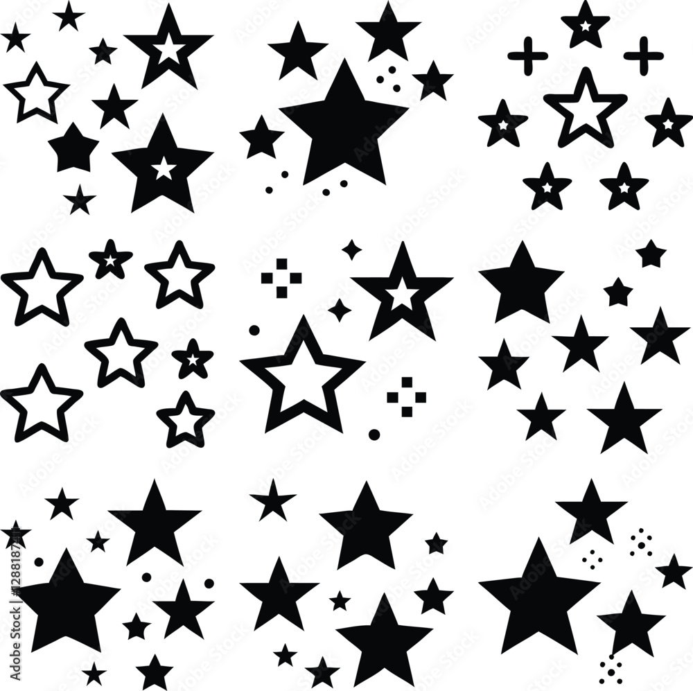 Obraz premium seamless pattern with stars