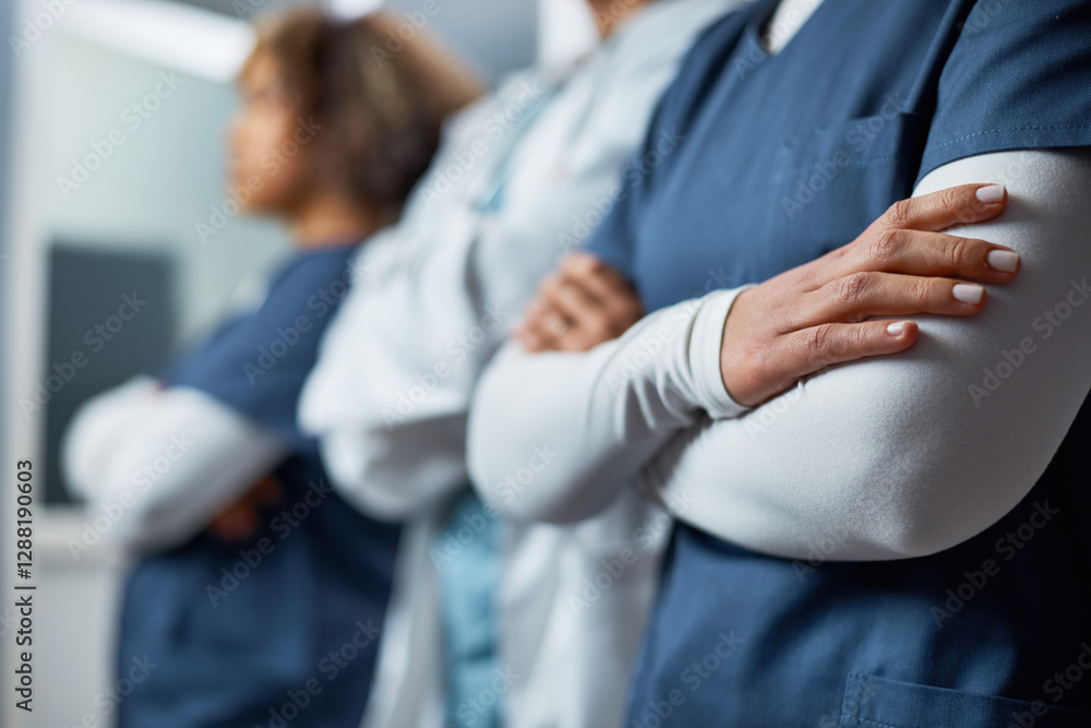 Confident Medical Professionals United in a Healthcare Setting Confident Medical Professionals United in a Healthcare Setting