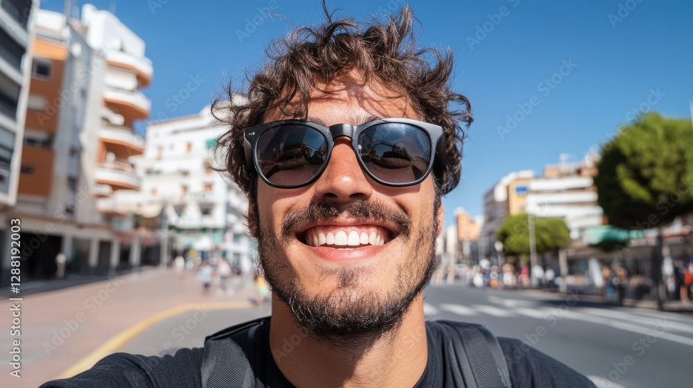Man smiling at camera. Man smiling at camera.