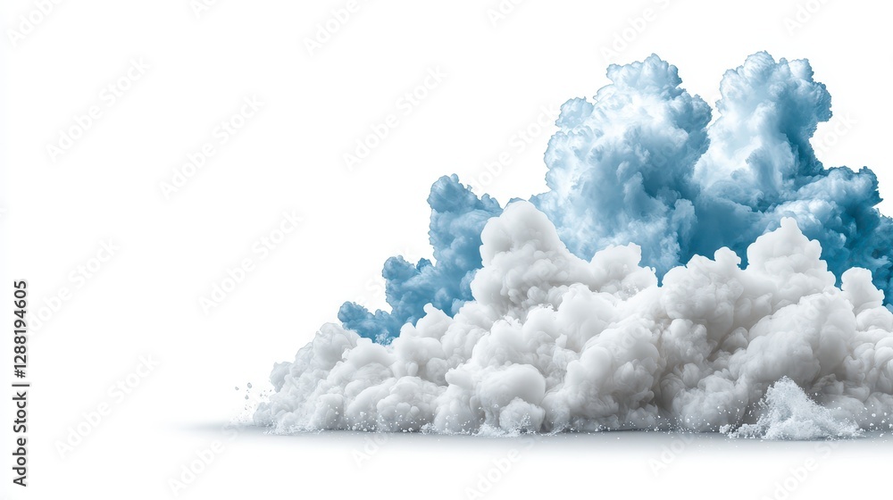 Abstract Digital Clouds Explosion Graphic Design Abstract Digital Clouds Explosion Graphic Design