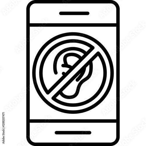 Ear Icon Vector Element