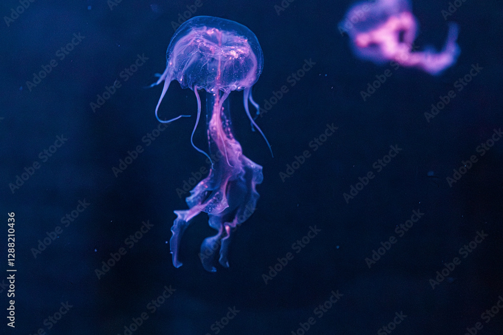 Fototapeta premium underwater photography jellyfish Chrysaora lactea, Milk Sea Nettle