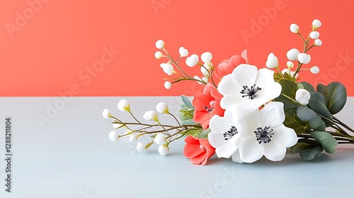 Minimalist indoor floral arrangement aesthetic display