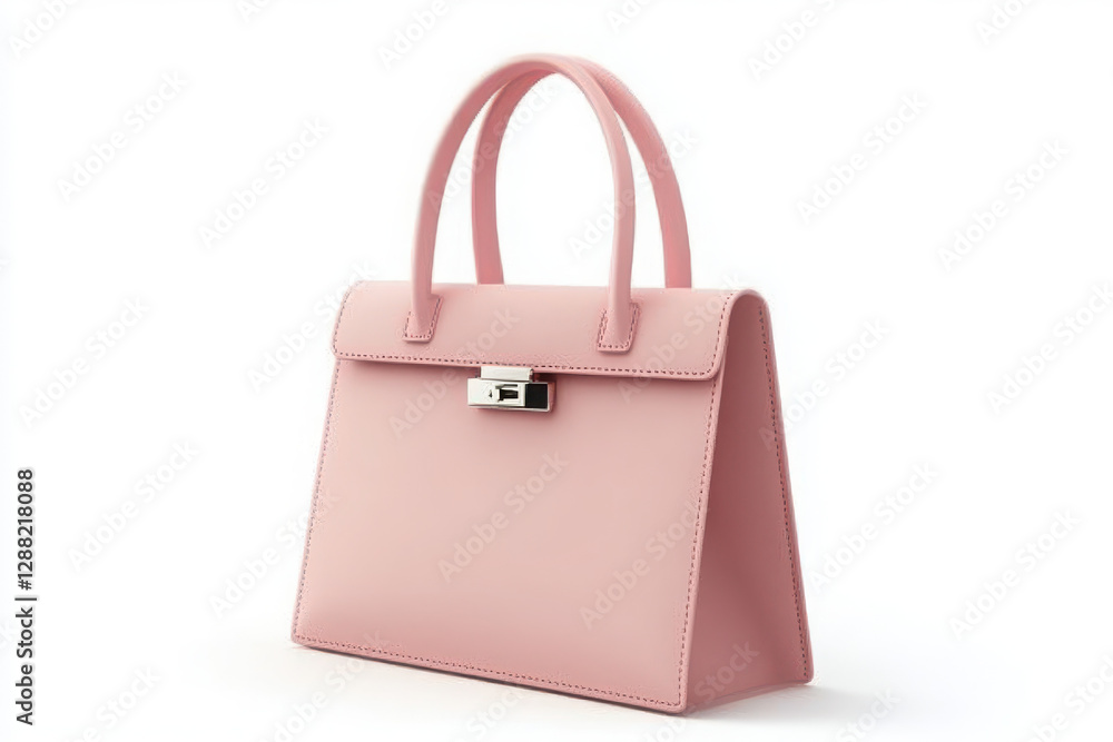 a 3d illustration of a pink and flower design handbag with a sleek modern minimalistic style featuring a handle and front clasp isolated on white background a 3d illustration of a pink and flower design handbag with a sleek modern minimalistic style featuring a handle and front clasp isolated on white background
