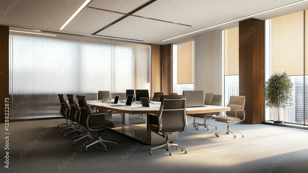 Fototapeta premium Money laundering compliance meeting in a corporate office. Featuring collaboration and analysis