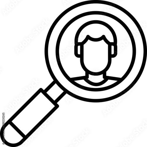 Suspect Icon Vector Element