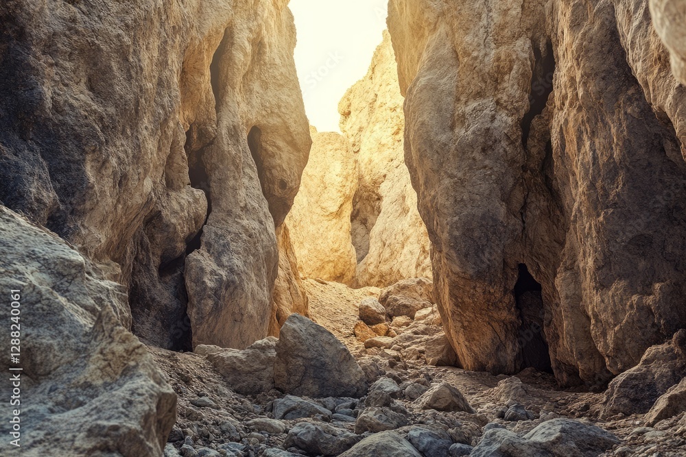 Hidden Valley of Ancient Stone Giants Under Golden Hour Light Hidden Valley of Ancient Stone Giants Under Golden Hour Light