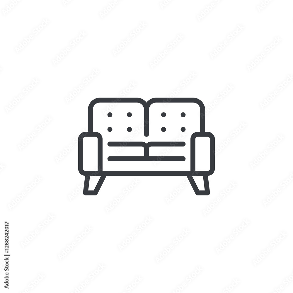 Sofa line icon Sofa line icon
