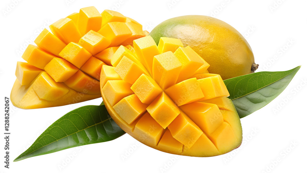 tow and half yellow mango isolated on transparent background png tow and half yellow mango isolated on transparent background png