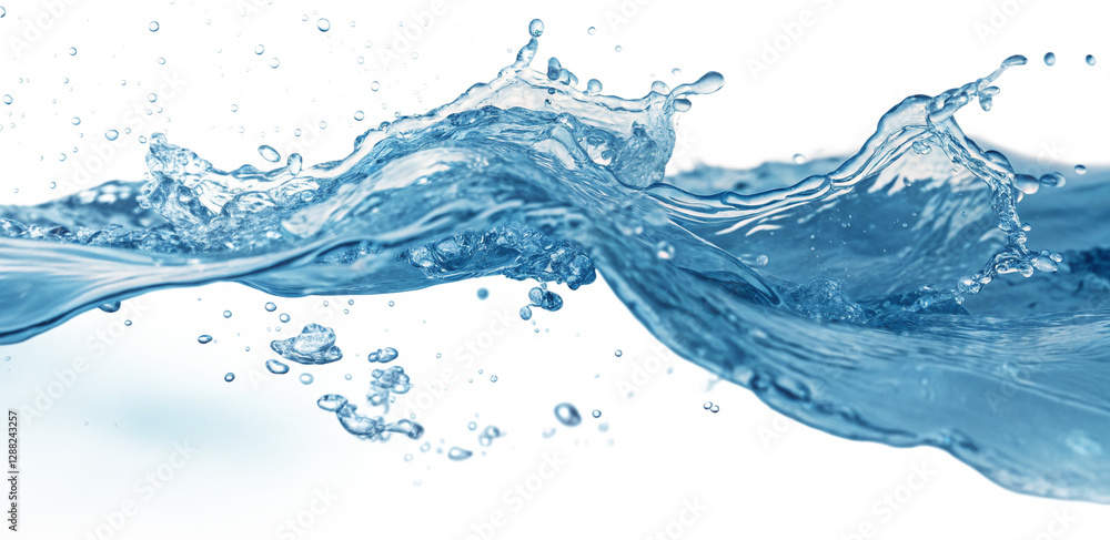 Obraz premium water splash isolated on white