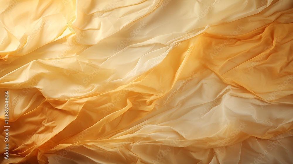 Abstract Draped Fabric in Warm Ombre Hues: A Textural Masterpiece Abstract Draped Fabric in Warm Ombre Hues: A Textural Masterpiece