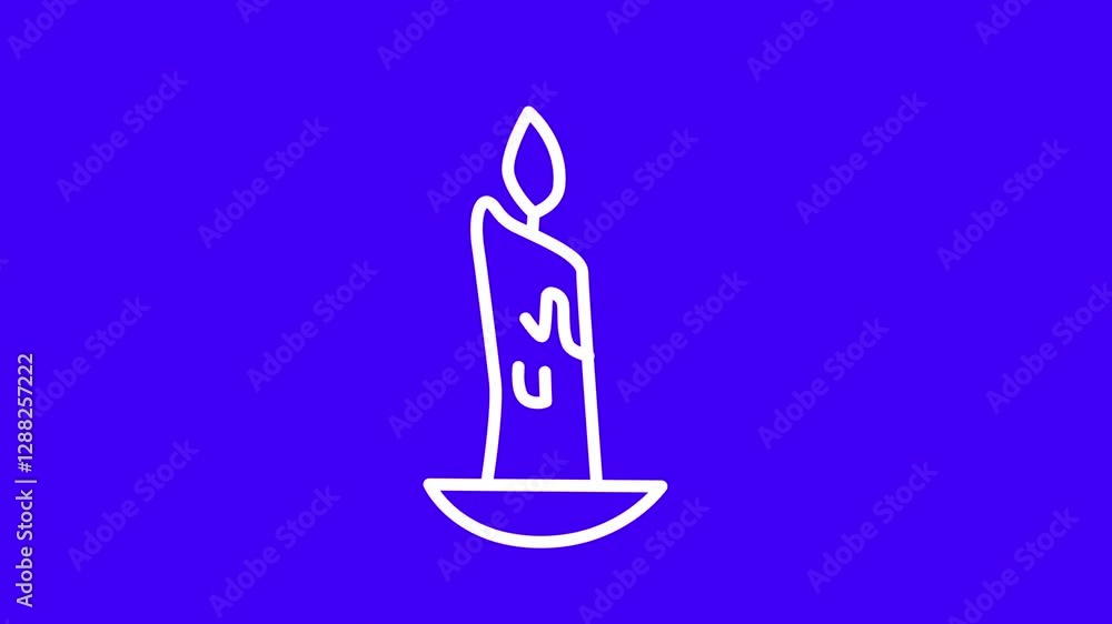 vector illustration of a burning candle vector illustration of a burning candle
