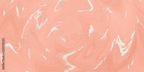Abstract Swirls in Soft Peachy Pink